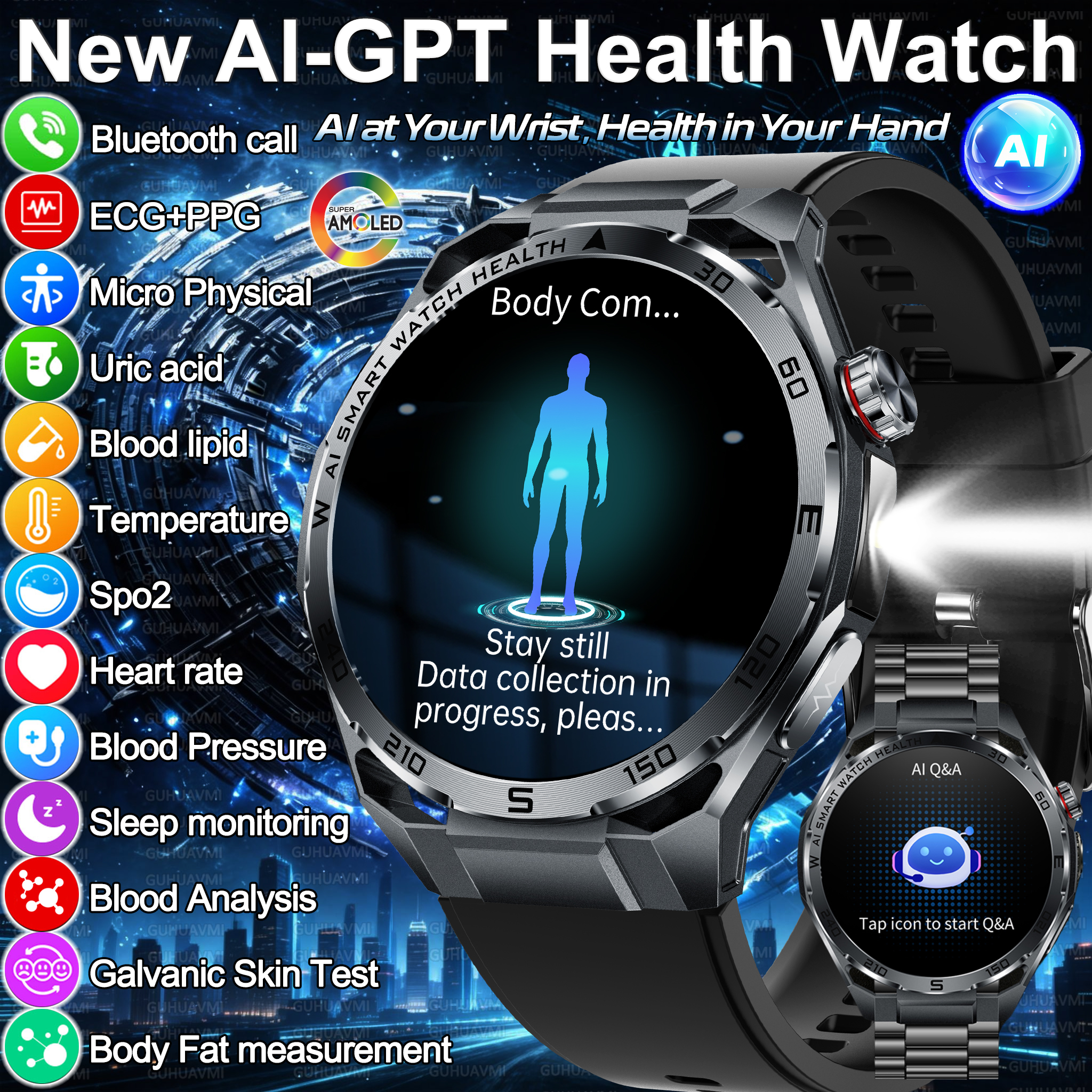 Smartwatch Health Watches For Women - 2026 New Body Fat AI Analysis