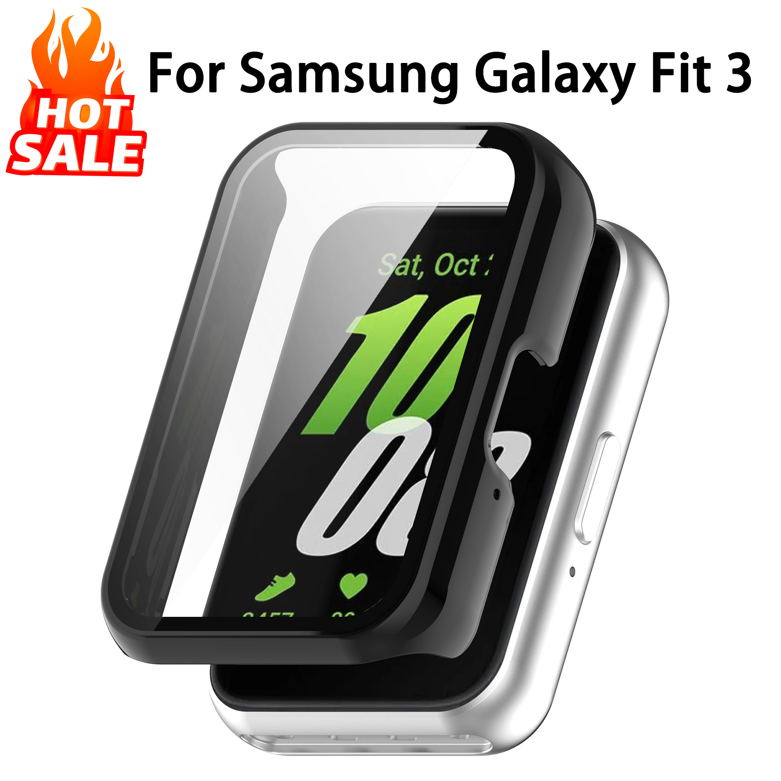 Smartwatch Watches Price - Glass+Case For Samsung Galaxy Fit 3