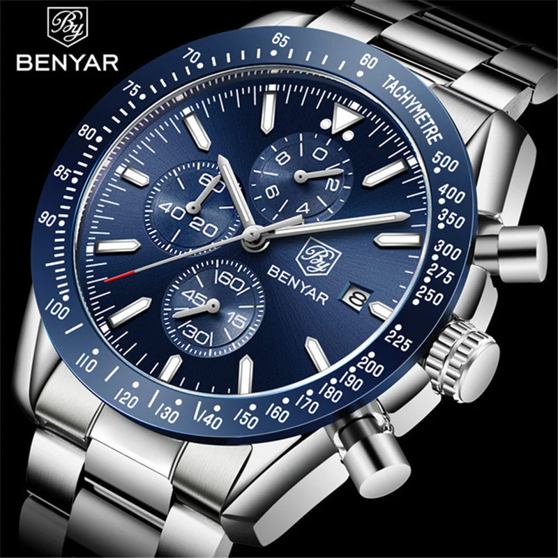 Smartwatch Watches Brands For Men - Men Watch BENYAR Top Brand Luxury