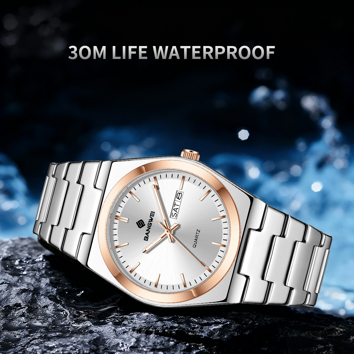 Smartwatch Watches Gift For Men - Bangwei Ultra Thin Quartz Watch Men