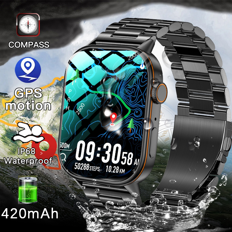 Smartwatch Premium Watches For Men - Original Premium GPS Men Smart Watch