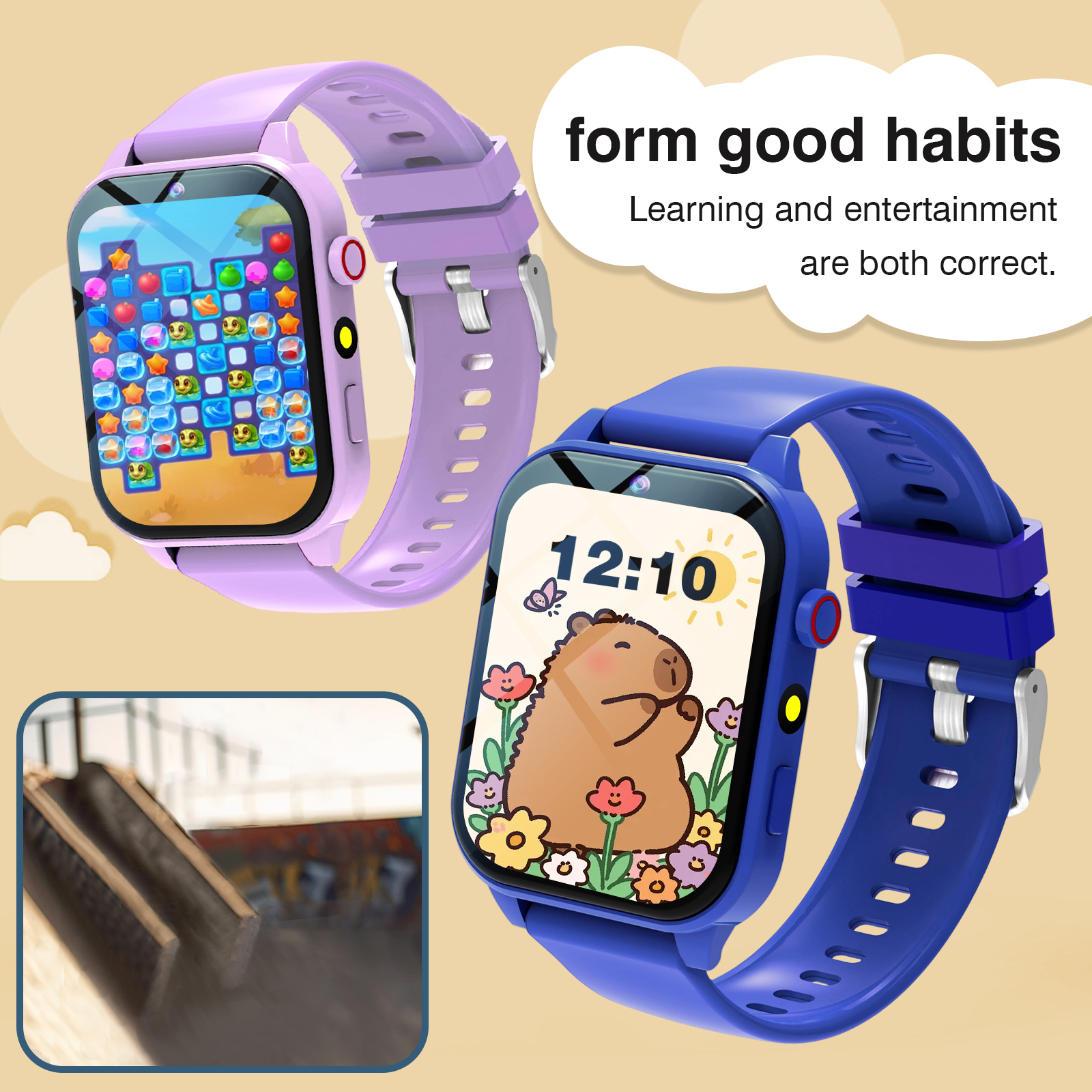 Smartwatch Digital Watches For Kid Boy With Alarm - Kids′s Smart Watch 18 Games Camera