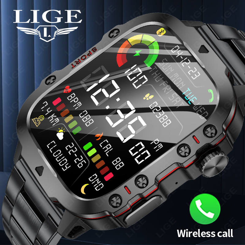 Smartwatch Watches Gift For Women - LIGE Outdoor Men's Sports Smart Watch