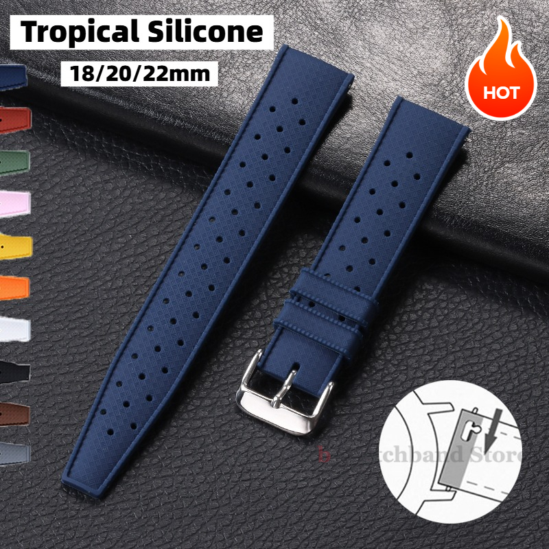 Citizen Watches Smartwatch - Premium Tropical Silicone Watch Band Quick