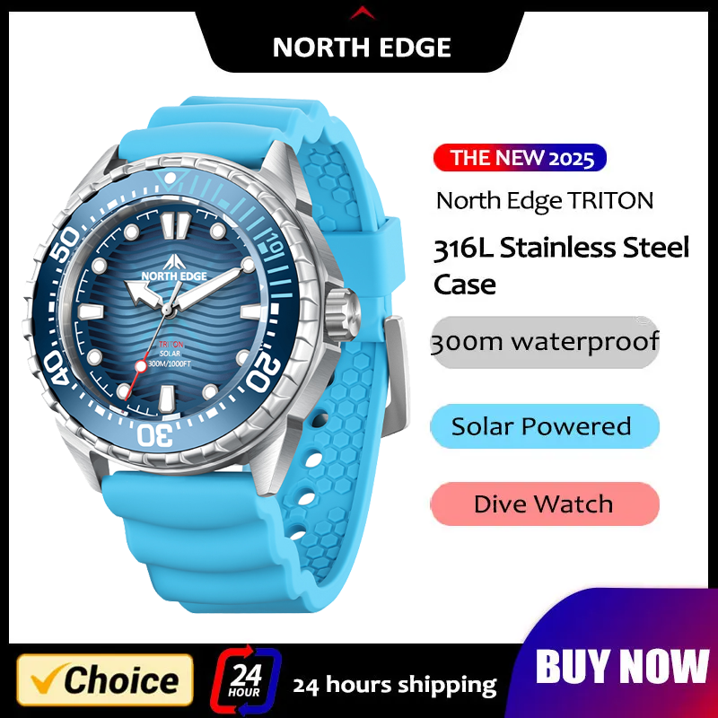 NORTH EDGE 2026 New TRITON Sol - Solar Powered Watch 评论和价格