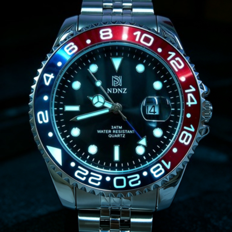 2026 Men's GMT style quartz wa - Watch Bezel Insert 评论和价格