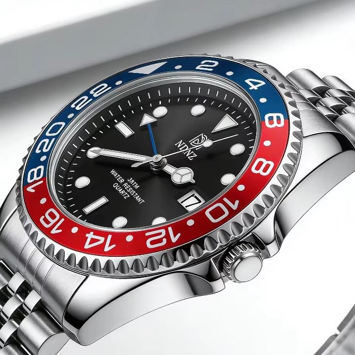 2026 Men's GMT style quartz wa - Watch Bezel Insert 评论和价格