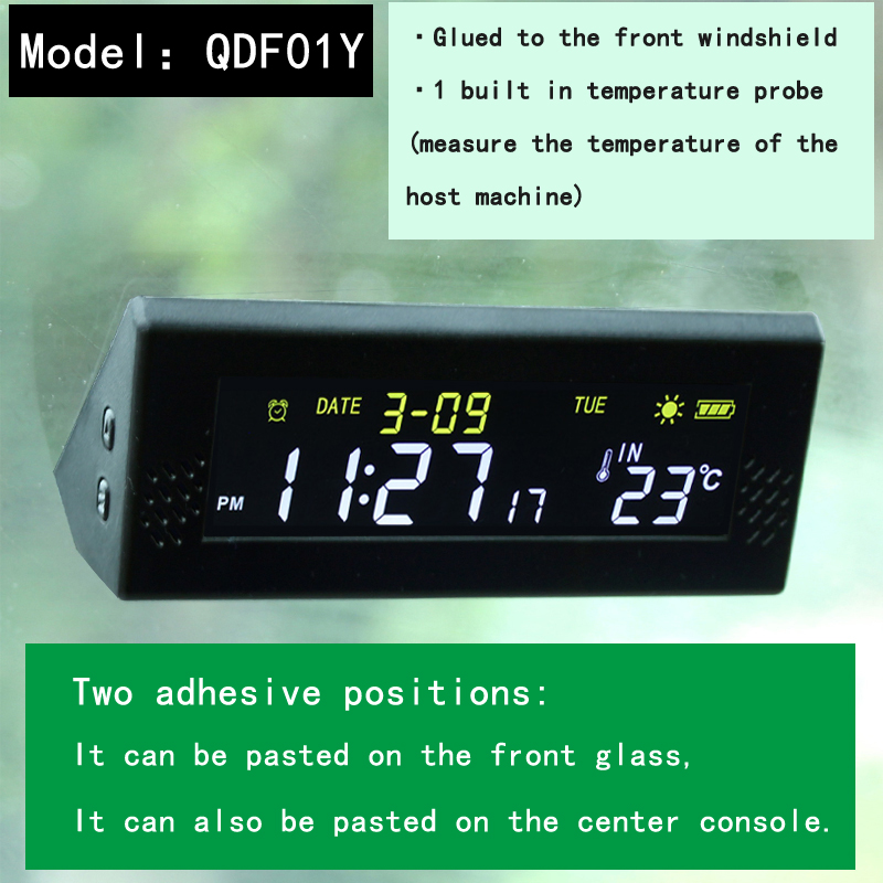 Solar Windshield Car Digital C - Solar Powered Watch 评论和价格
