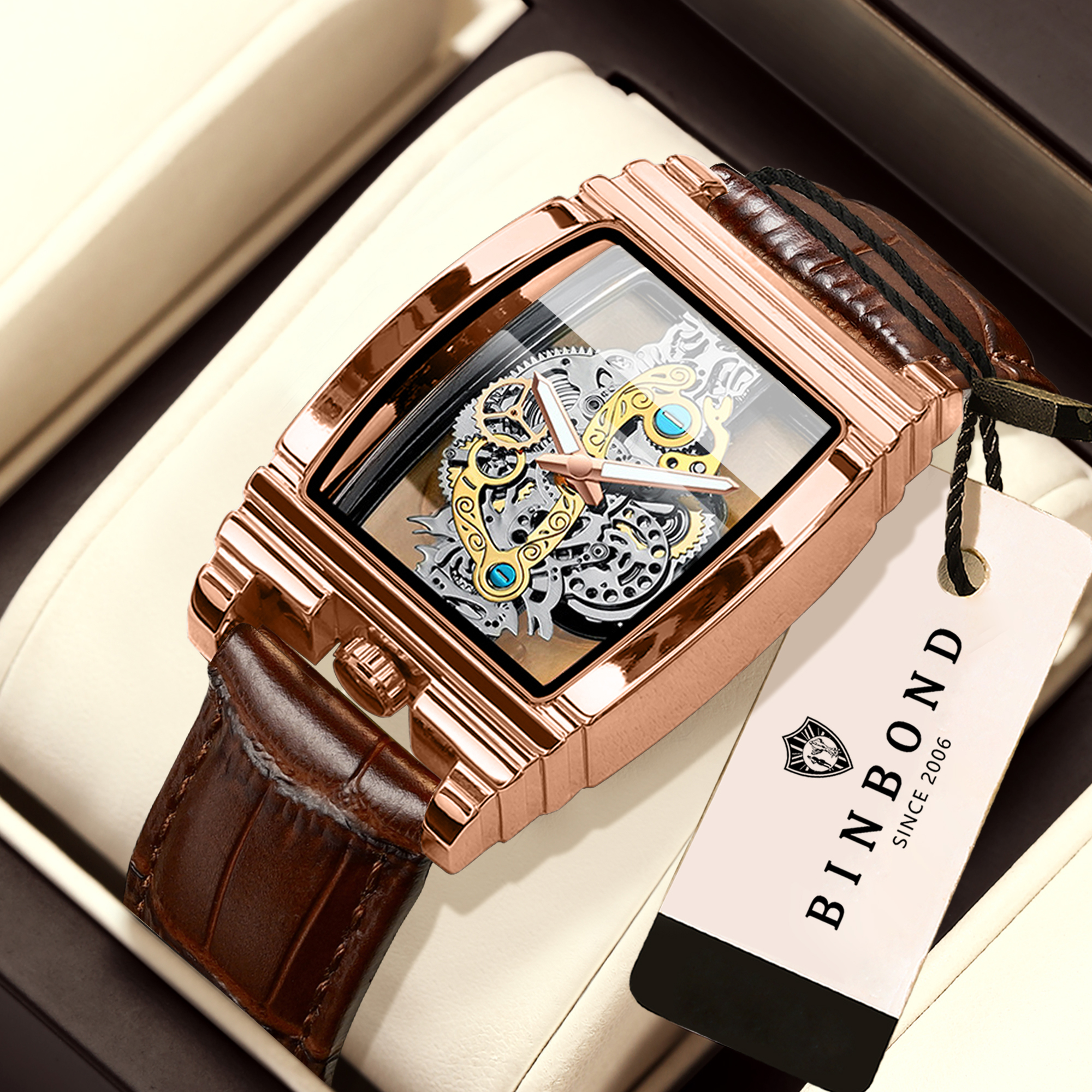 BINBOND Luxury quartz wristwat - Smartwatch Sports Watches For Men 评论和价格