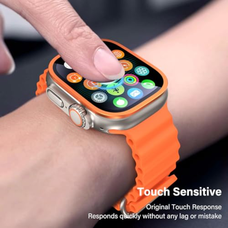 2PCS HD Metal Tempered Glass F - Smartwatch Watches Gift For Men 评论和价格