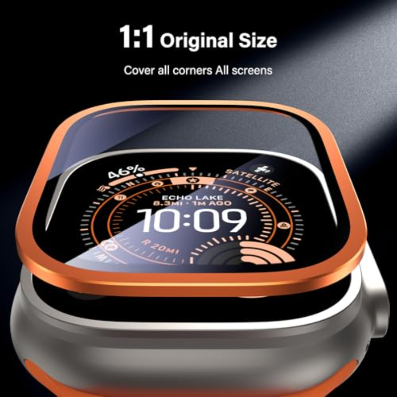 2PCS HD Metal Tempered Glass F - Smartwatch Watches Gift For Men 评论和价格