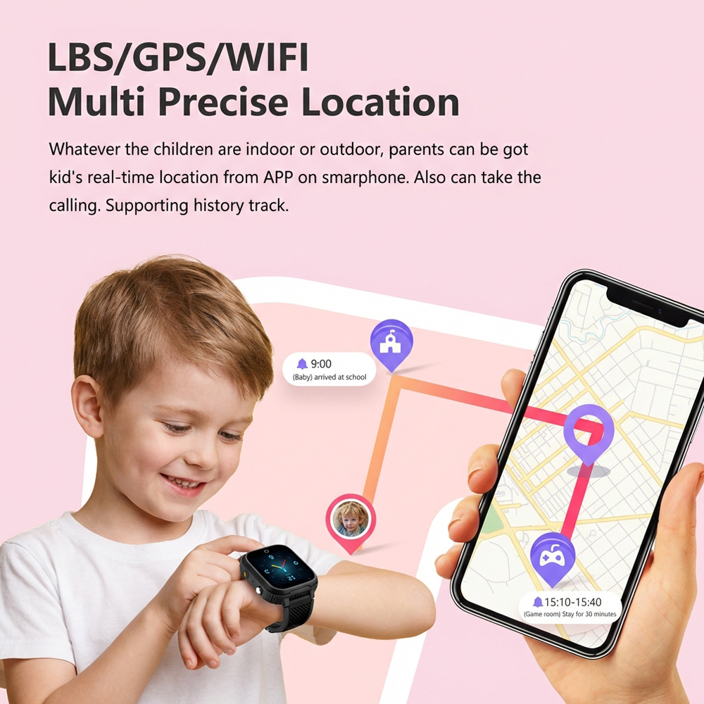New Smart Watch Kids 4G GPS Tr - Smartwatch Watches Gift For Boys With Gps 评论和价格