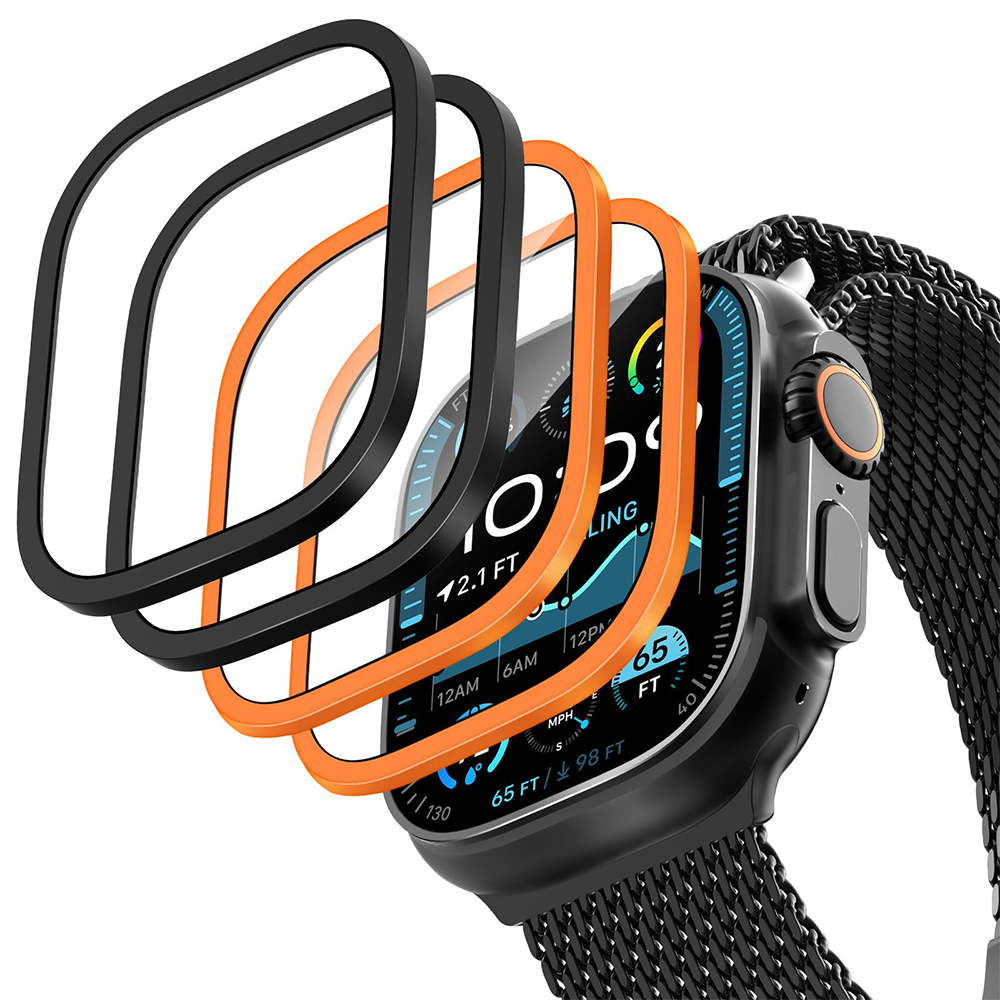 2PCS Titanium Metal Frame for  - Smartwatch Watches Gift For Men 评论和价格