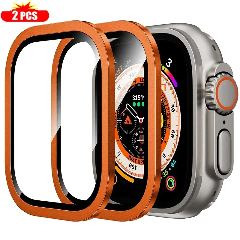 2PCS Titanium Metal Frame for  - Smartwatch Watches Gift For Men 评论和价格