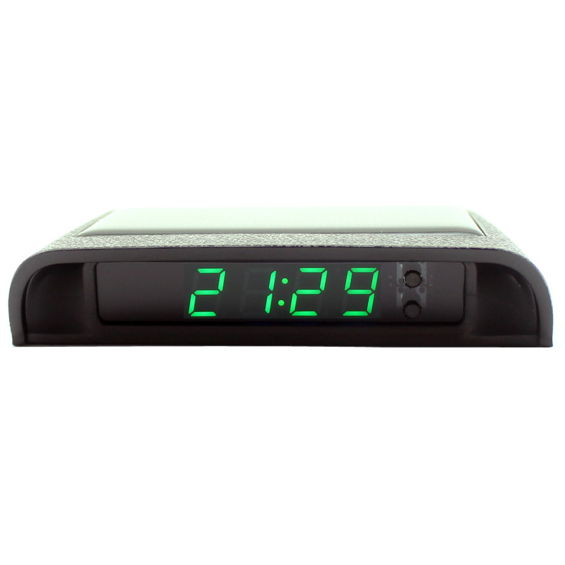 Solar Car Clock Thermometer Da - Solar Powered Watch 评论和价格
