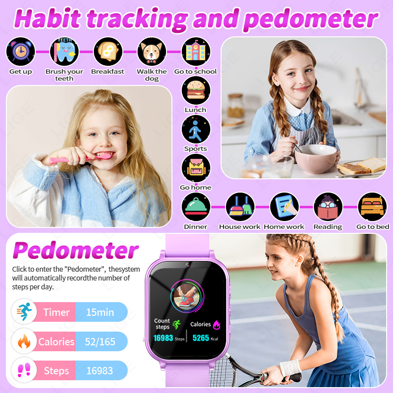 LIGE Kid Digital Smart Watch S - Smartwatch Digital Watches For Boys 评论和价格