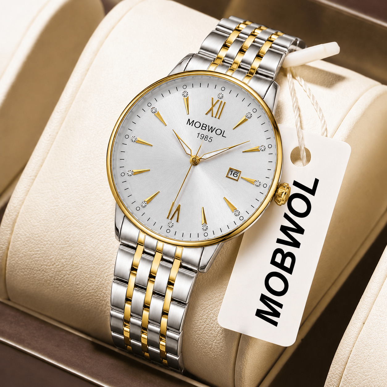MOBWOL Fashion Luxury Business - Smartwatch Premium Watches For Men 评论和价格