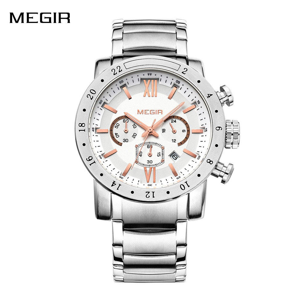 MEGIR Stainless Steel Casual W - Watches Not Smartwatch 评论和价格