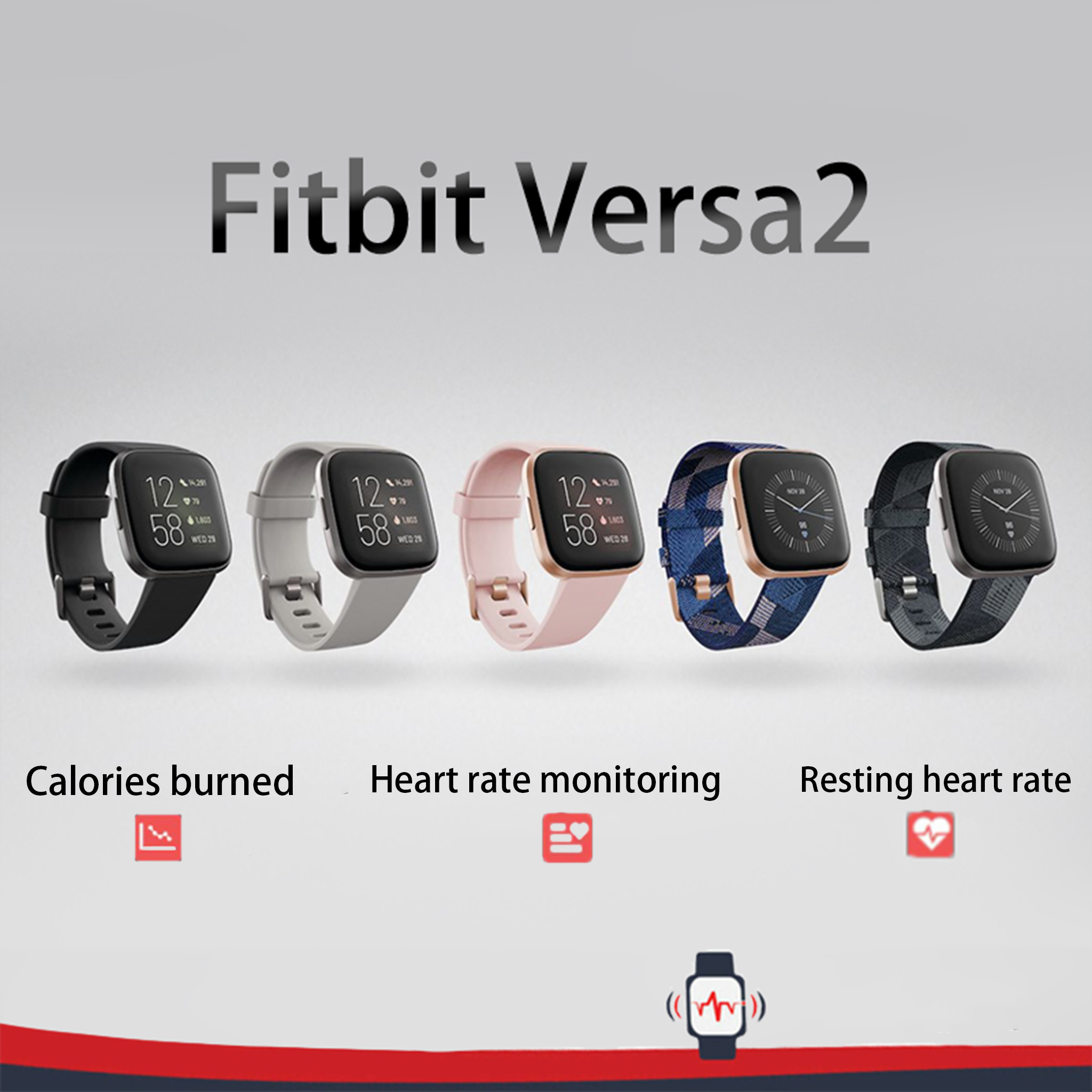 Fitbit Versa 2 Health and Fitn - Hybrid Smartwatch 评论和价格