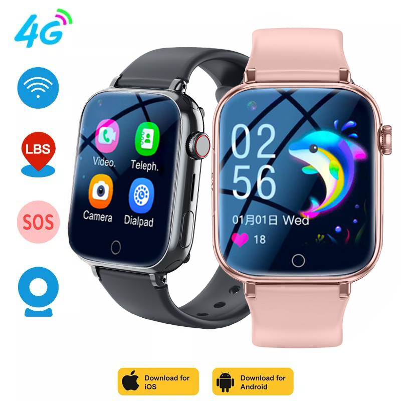 4G Smart Watch Kids LBS Locati - Smartwatch Watches Gift For Boys With Gps 评论和价格