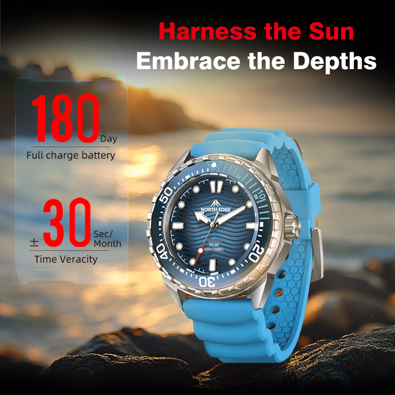 NORTH EDGE TRITON Solar Powere - Solar Powered Watch 评论和价格