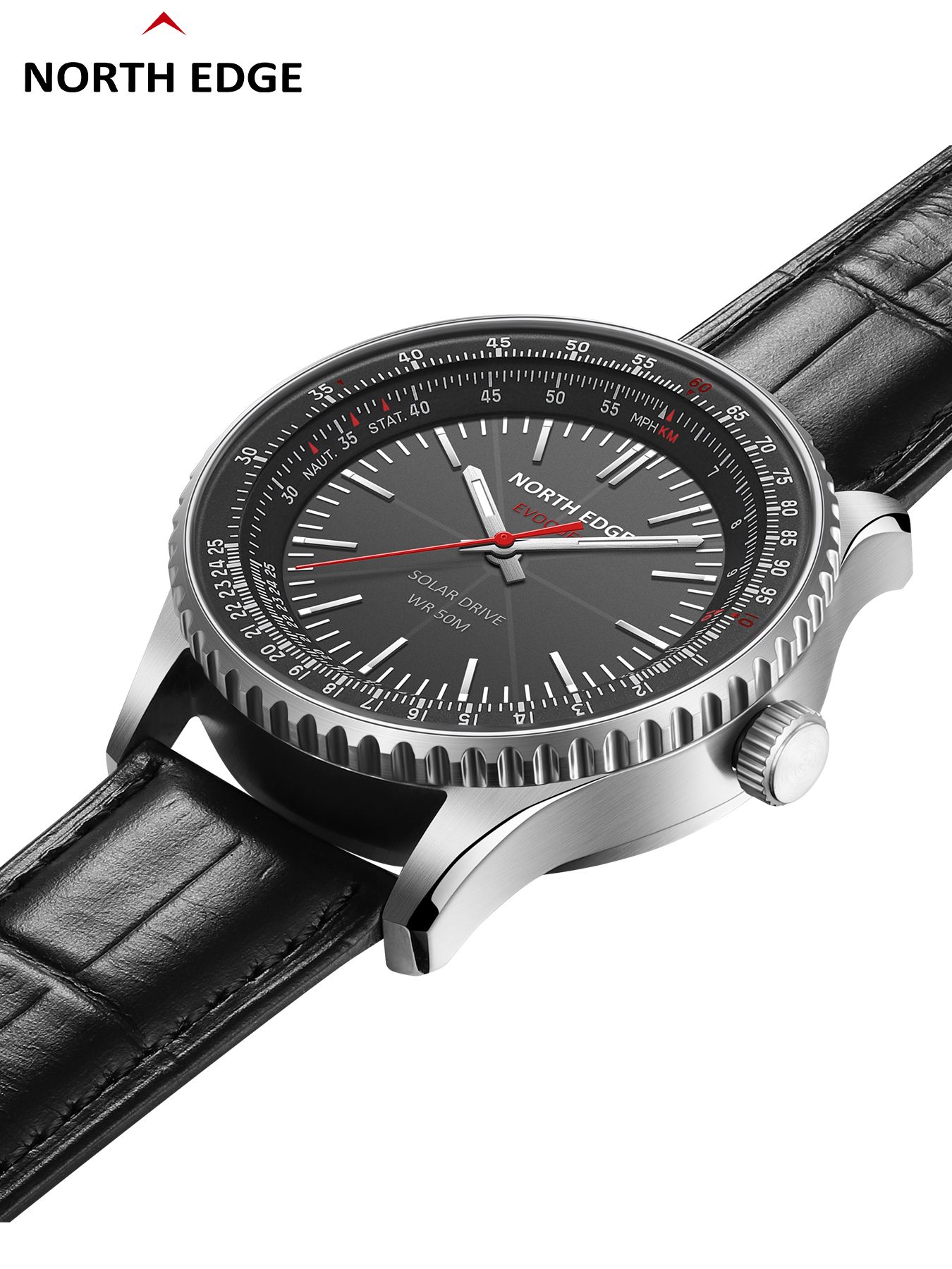 NORTH EDGE EVOQUE 3 Pilot Seri - Solar Powered Watch 评论和价格