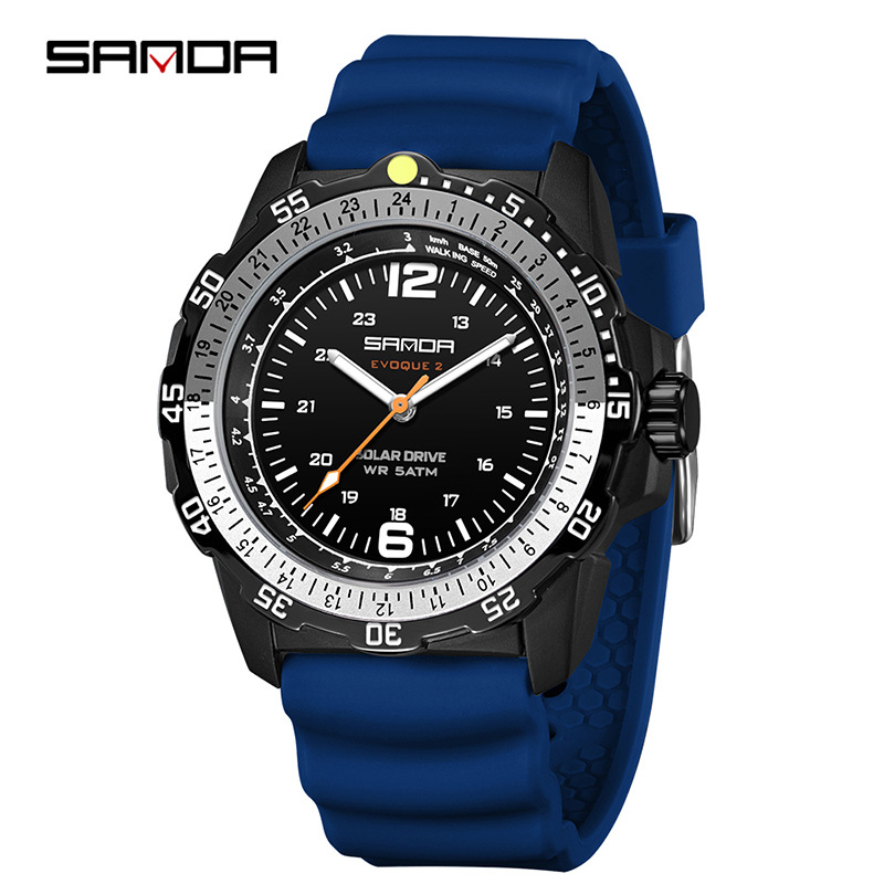 Sanda Brand Men's Creative Sol - Solar Powered Watch 评论和价格