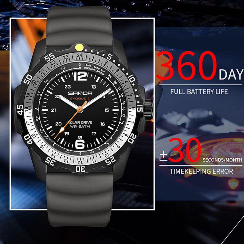 Sanda Brand Men's Creative Sol - Solar Powered Watch 评论和价格