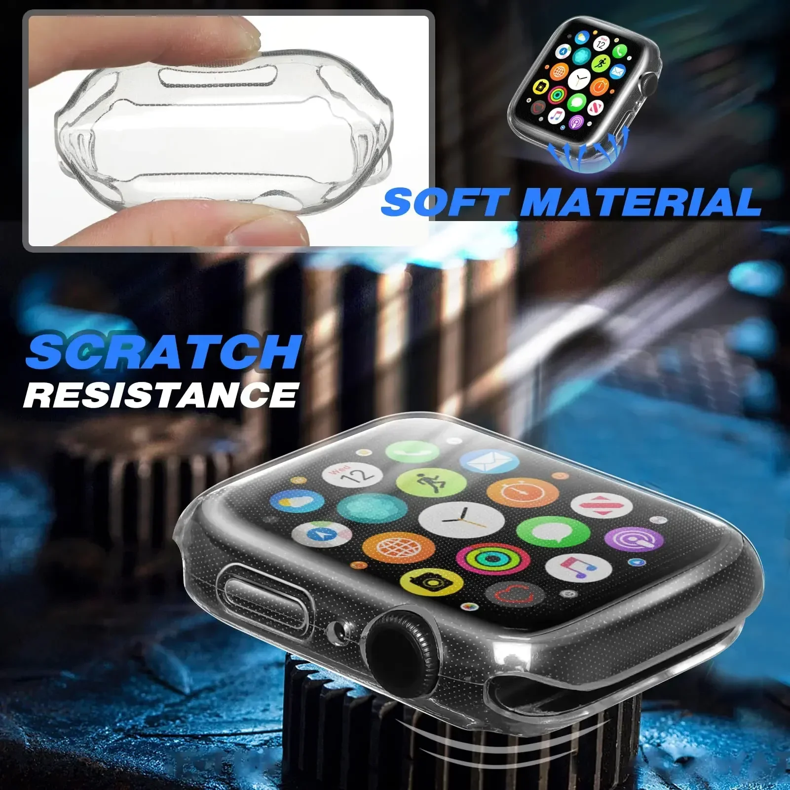 Cover For Apple Watch Case 44m - Smartwatch Watches Price 评论和价格
