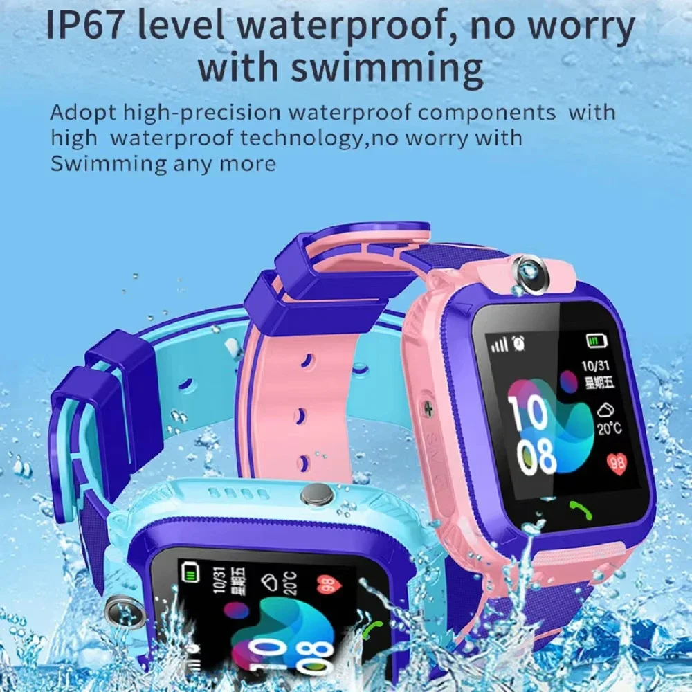 Lenovo Q12 Children's Smart Wa - Smartwatch Watches Gift For Boys With Gps 评论和价格