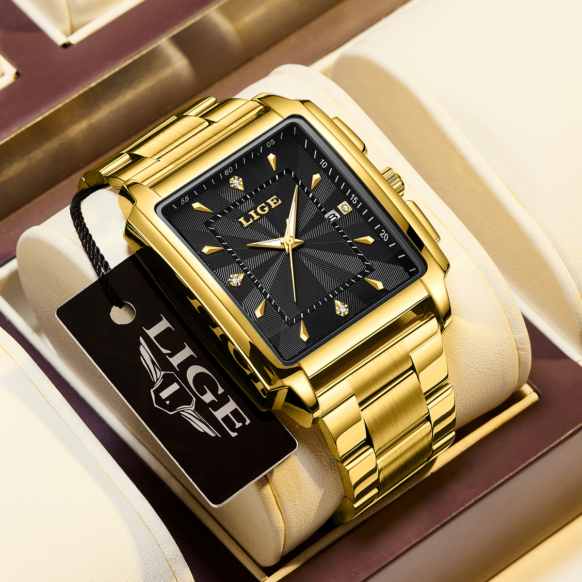 LIGE Fashion Business Watch Me - Smartwatch Watches Brands For Men 评论和价格
