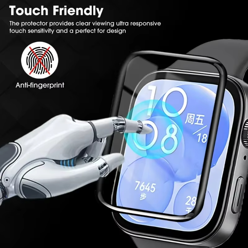 1-5Pcs 9D Curved Film For Huaw - Watches Not Smartwatch 评论和价格
