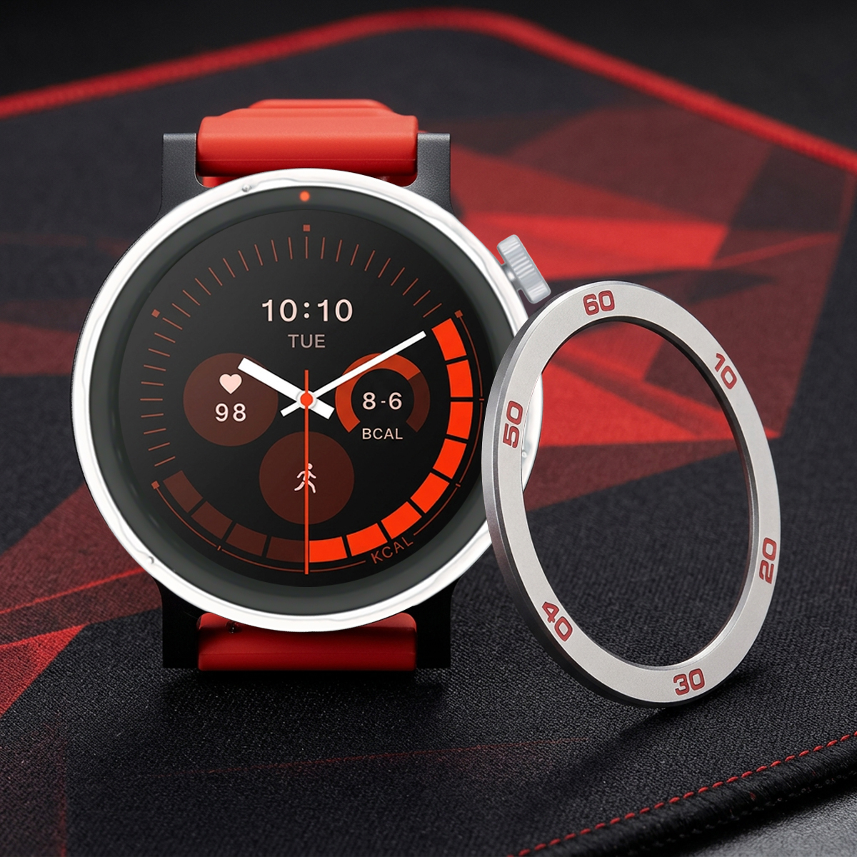 Metal Bezel Ring + Tempered Gl - Watch Bezel Insert 评论和价格