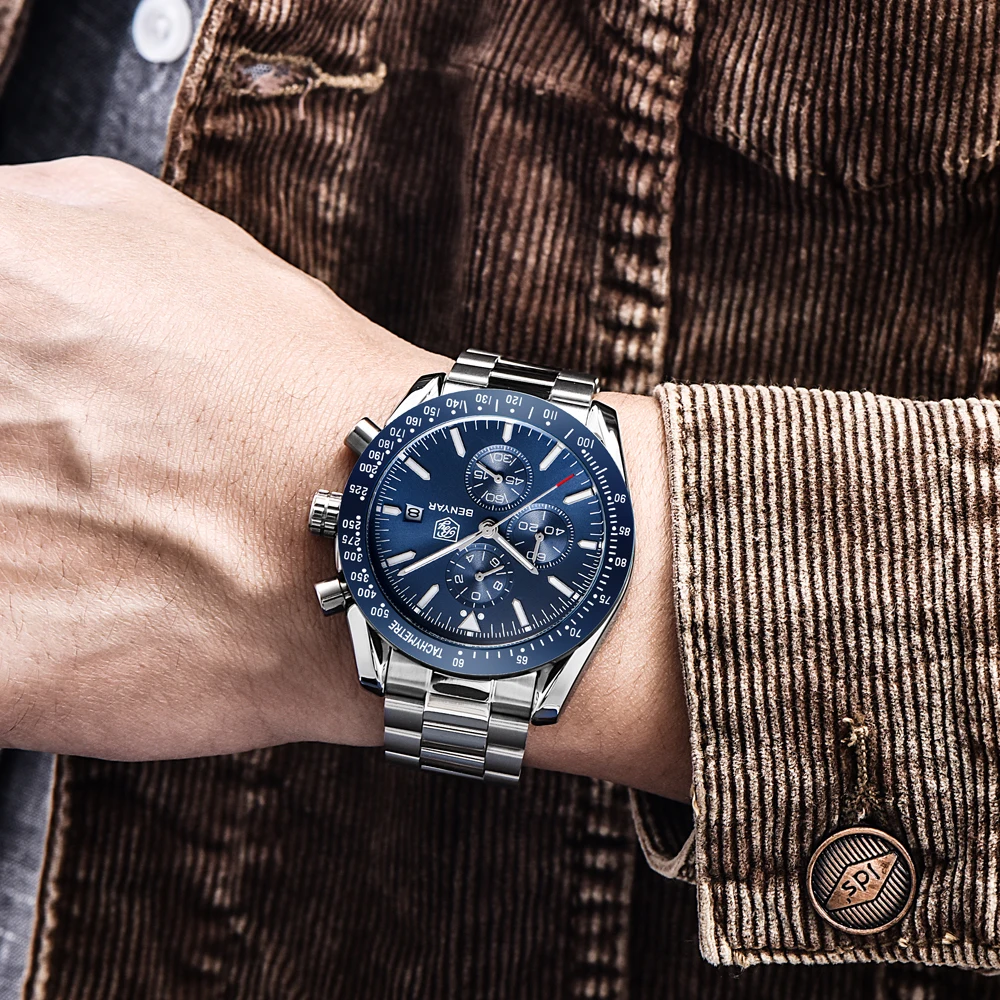 Men Watch BENYAR Top Brand Lux - Smartwatch Watches Brands For Men 评论和价格