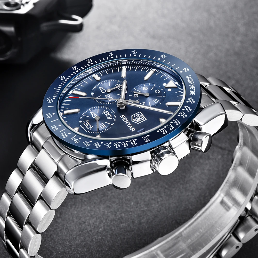 Men Watch BENYAR Top Brand Lux - Smartwatch Watches Brands For Men 评论和价格