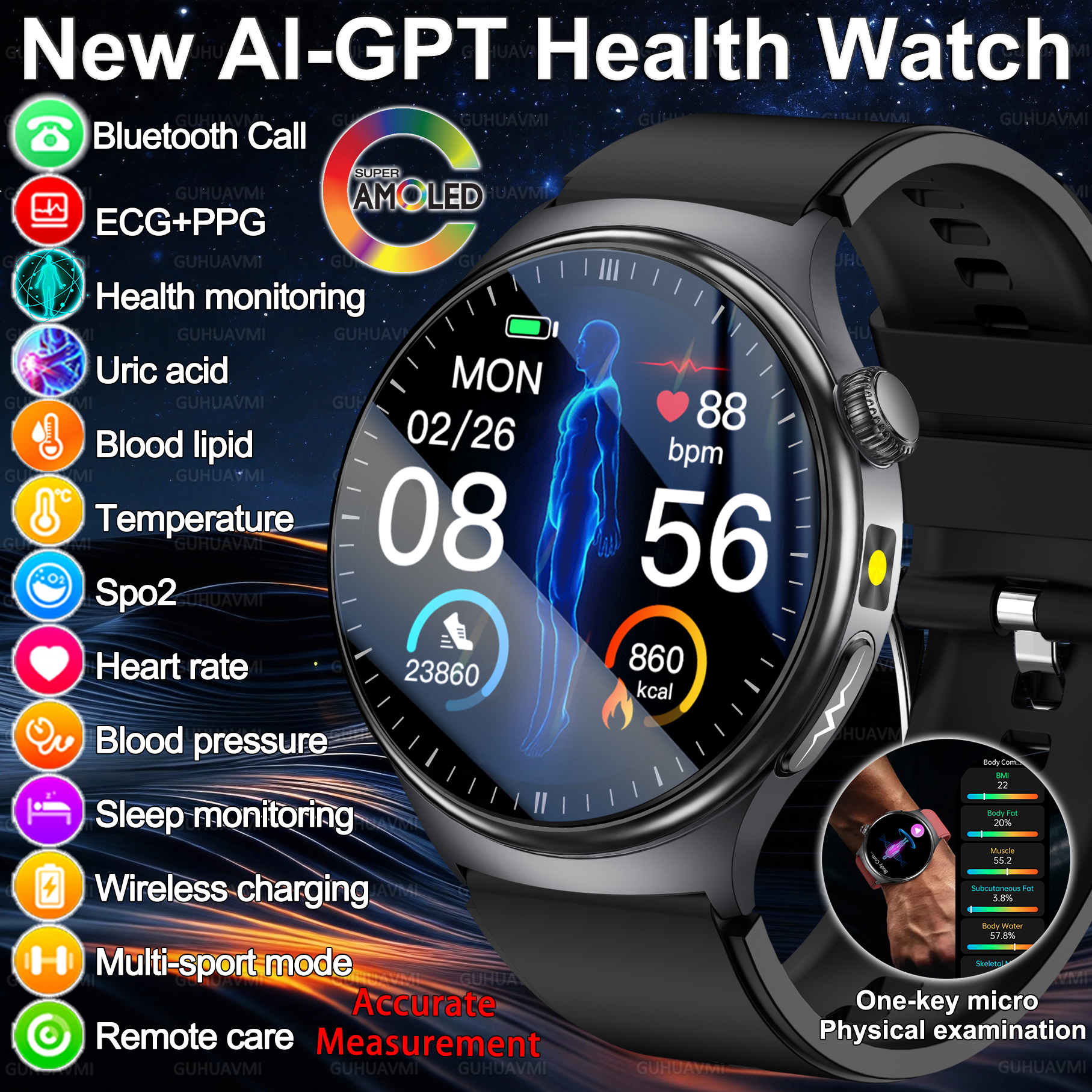 2026 New Accurate Diagnosis Sm - Smartwatch Health Watches For Women 评论和价格
