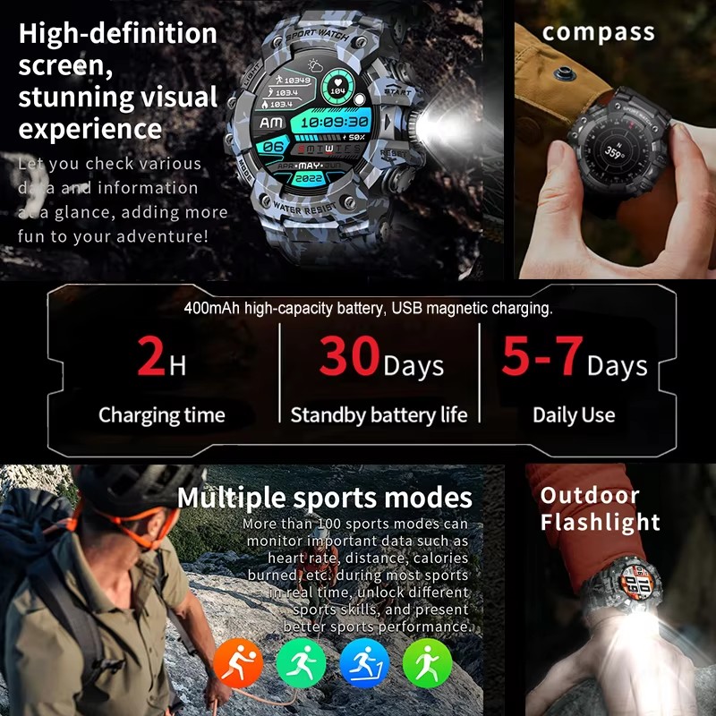 2026 Smart Watch Sport Outdoor - Smartwatch Watches Gift For Men 评论和价格