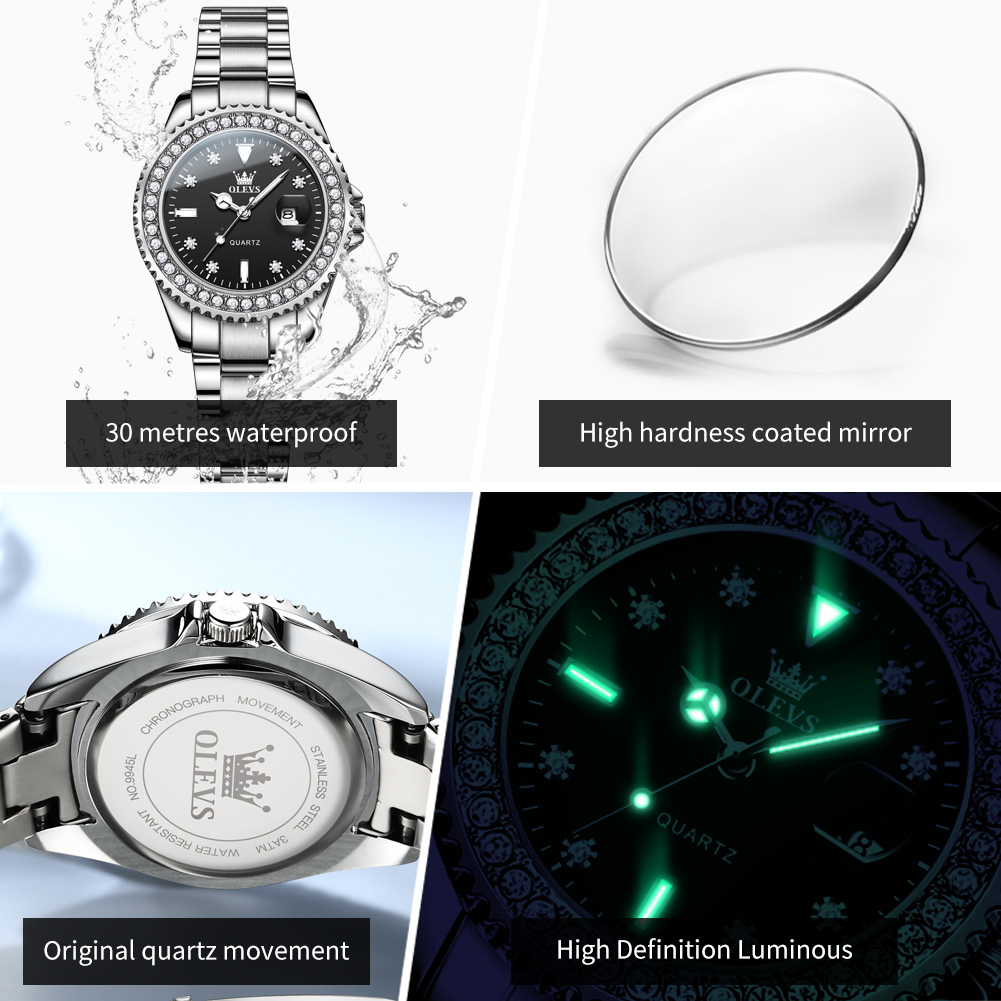 OLEVS Luxury Brand Quartz Watc - Watch Bezel Insert 评论和价格