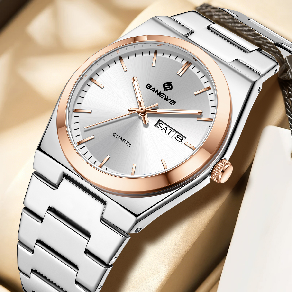 Bangwei Ultra Thin Quartz Watc - Smartwatch Watches Gift For Men 评论和价格