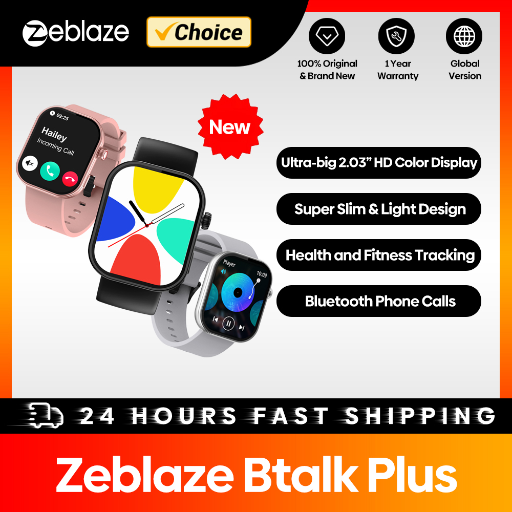 New Zeblaze Btalk Plus Voice C - Smartwatch Health Watches For Women 评论和价格