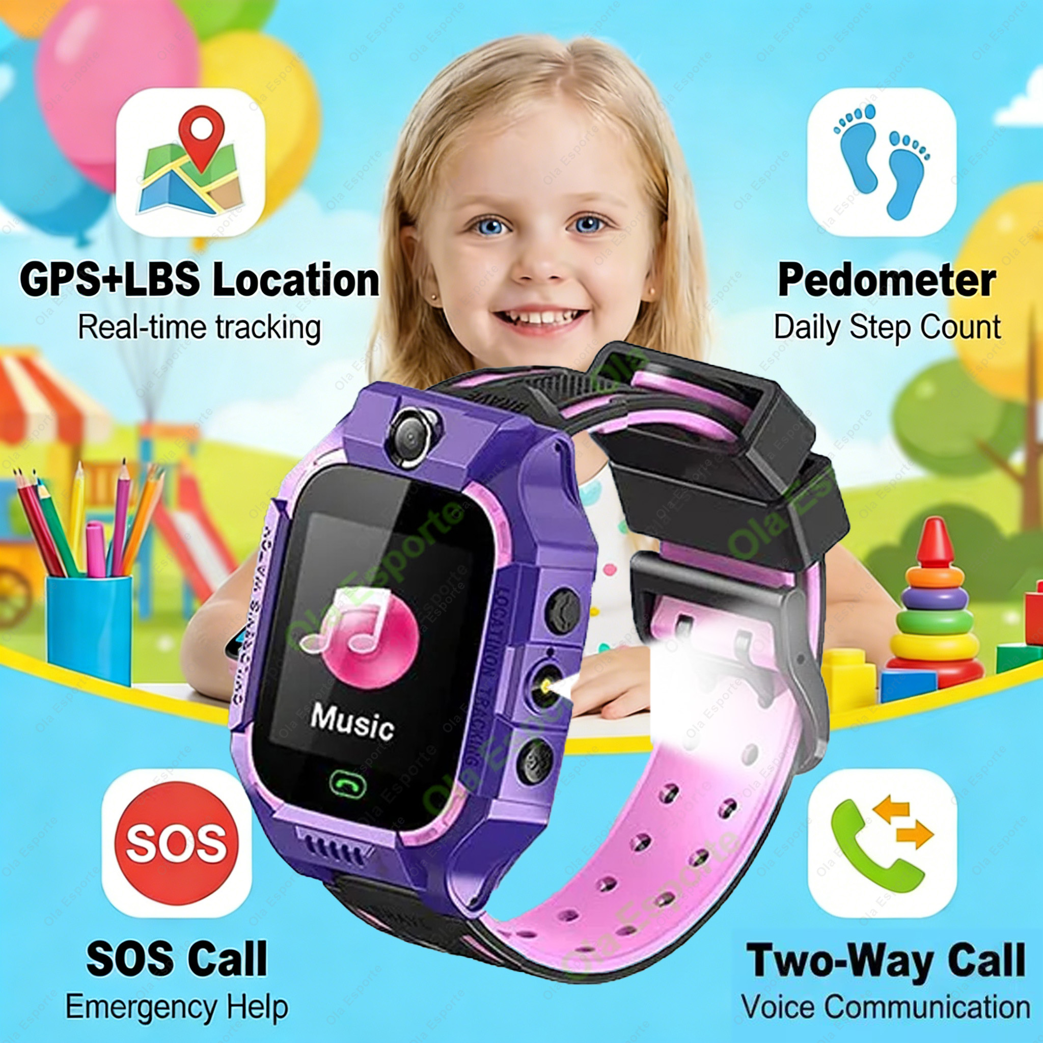 2G Kids Smart Watch GPS Tracke - Smartwatch Watches Gift For Boys With Gps 评论和价格