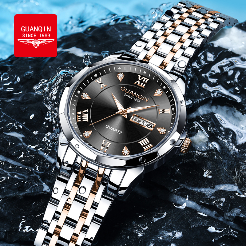 GUANQIN Premium Men's Quartz W - Smartwatch Premium Watches For Men 评论和价格