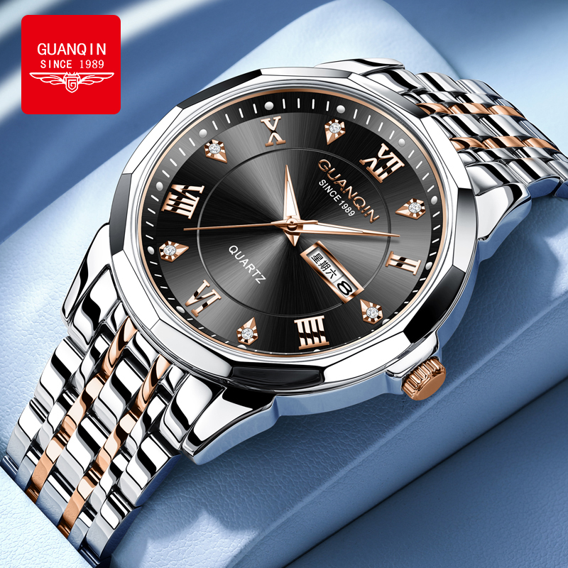 GUANQIN Premium Men's Quartz W - Smartwatch Premium Watches For Men 评论和价格
