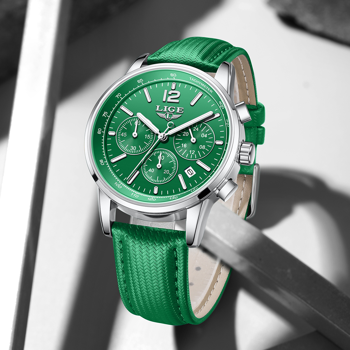 LIGE Casual Leather Watch For  - Smartwatch Sports Watches For Men 评论和价格