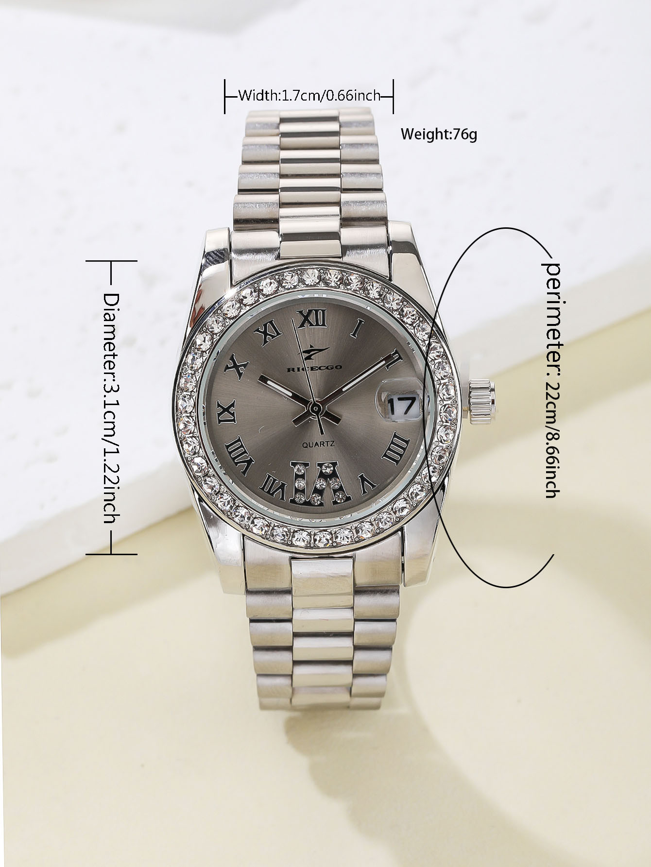 A ladies' quartz watch with al - Watch Bezel Insert 评论和价格