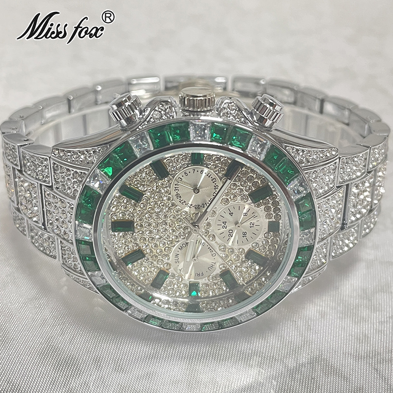 Luxury Brand MISSFOX Sliver Gr - Smartwatch Watches Brands For Men 评论和价格