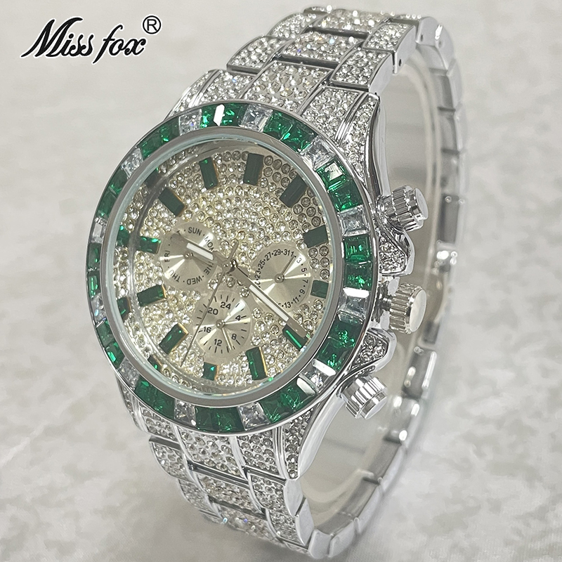Luxury Brand MISSFOX Sliver Gr - Smartwatch Watches Brands For Men 评论和价格