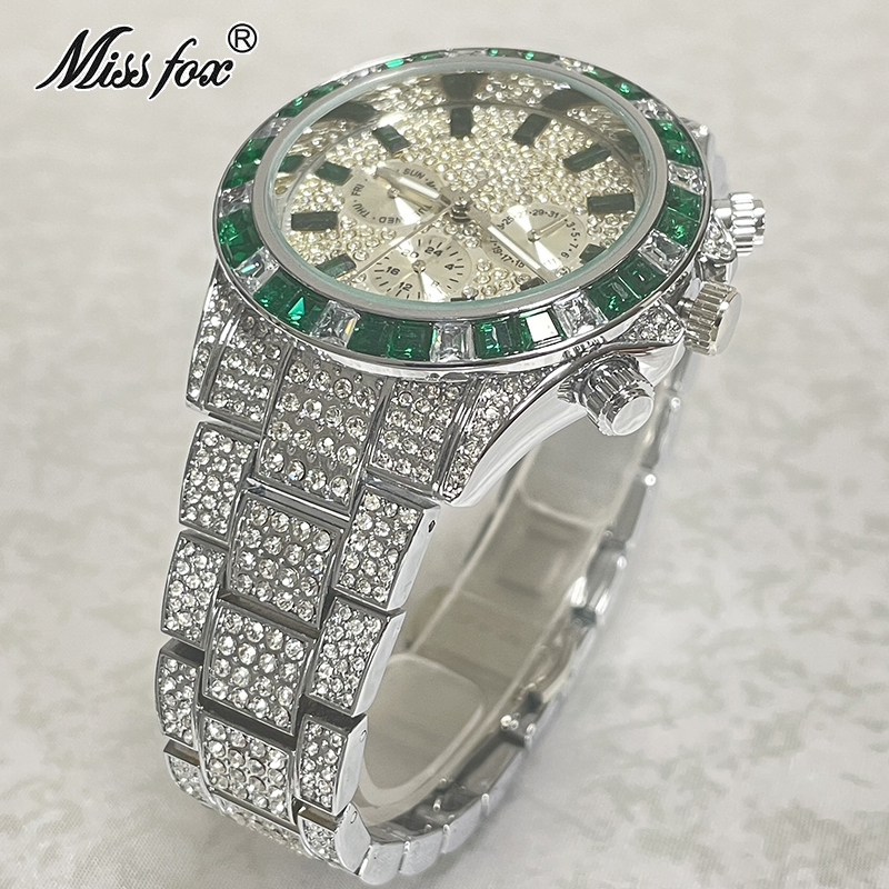 Luxury Brand MISSFOX Sliver Gr - Smartwatch Watches Brands For Men 评论和价格