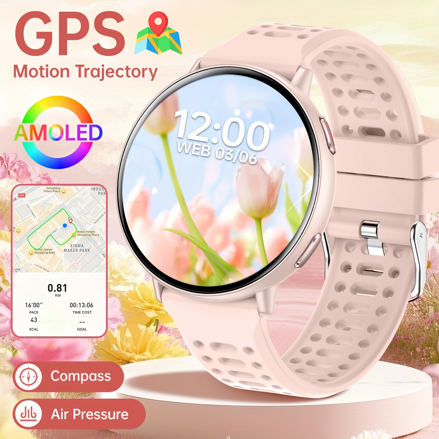 New hot GPS smartwatch 1.43 AM - Smartwatch Watches Gift For Women 评论和价格