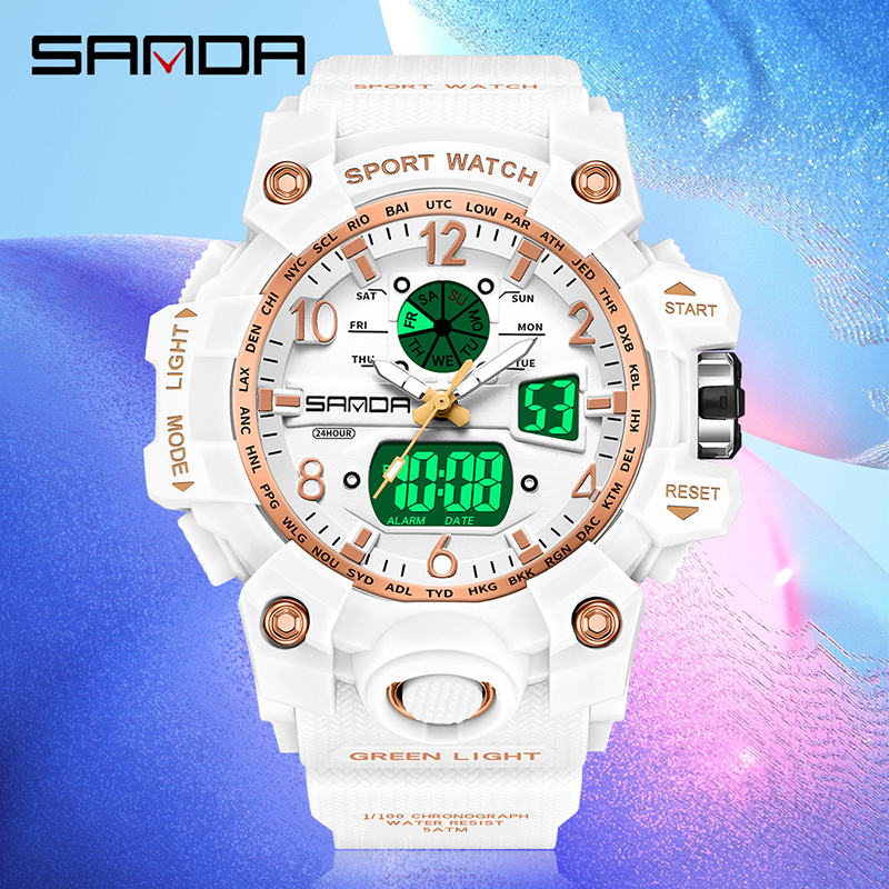 Fashion Sanda Brand Youth Mili - Solar Powered Watch 评论和价格